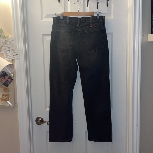 Black Straight leg Rustler Jeans - Picture 2 of 4